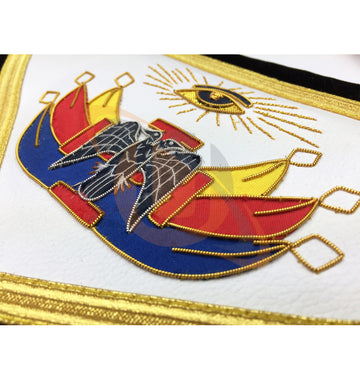 Masonic SCOTTISH RITE 32nd Degree Apron Hand Embroidery Master of Royal Secret - kitchcutlery
 - 2